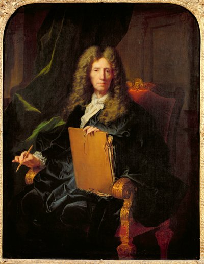 Portret van Pierre Mignard door Hyacinthe Francois Rigaud